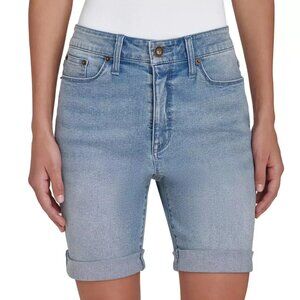 Dkny Jeans Women's Pull-On Bermuda Shorts, Light (Blue, 4)